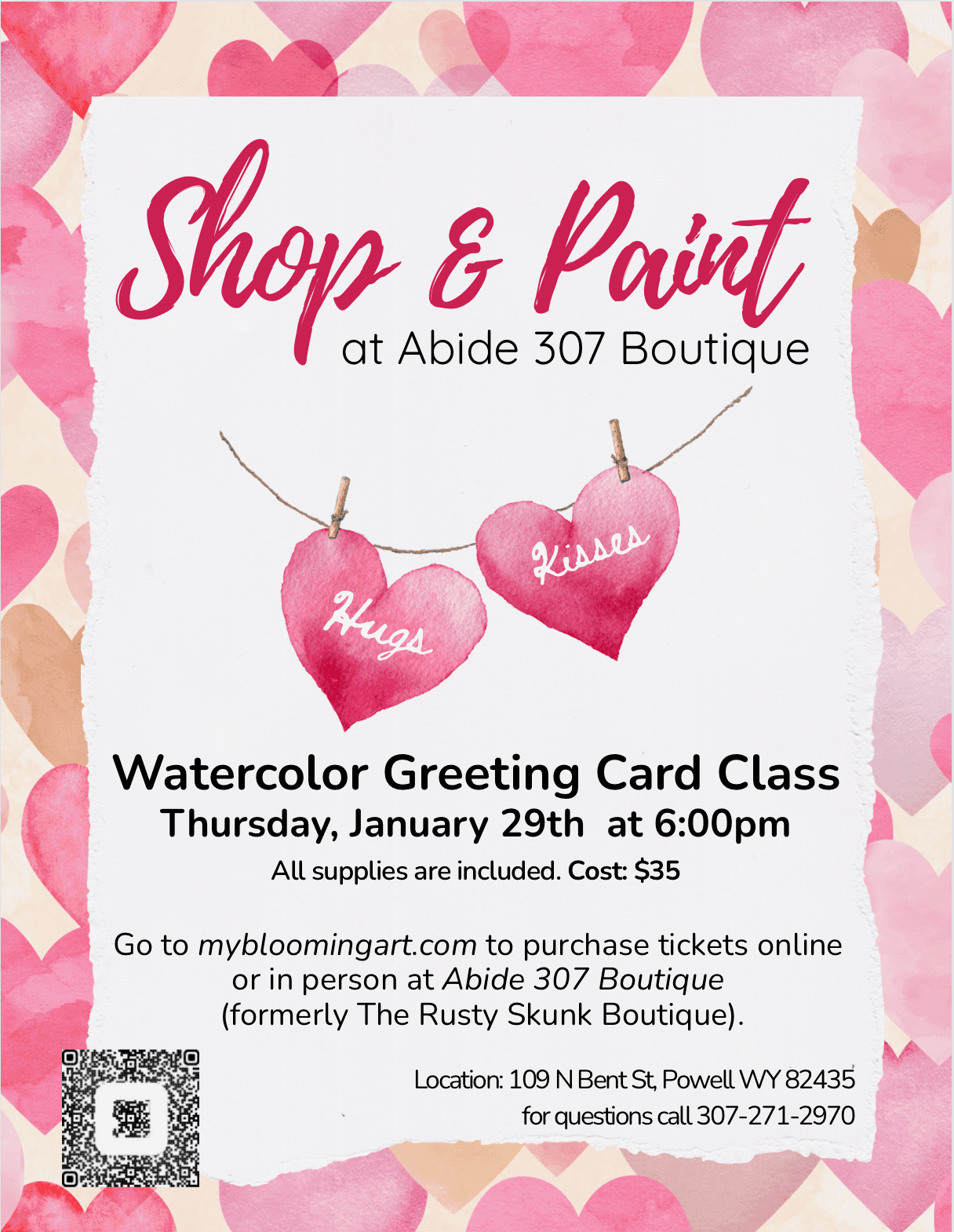 Shop & Paint: Watercolor Greeting Card Class