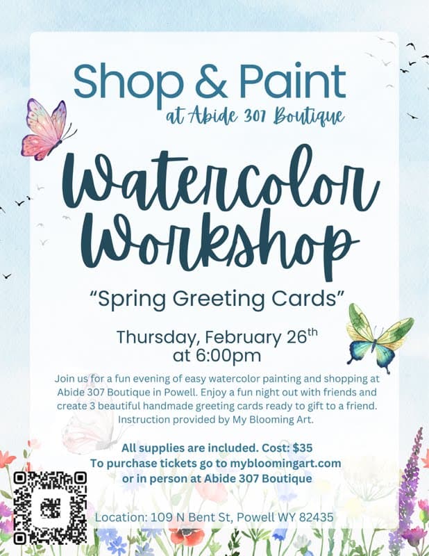 Shop & Paint Watercolor Workshop: Spring Greeting Cards